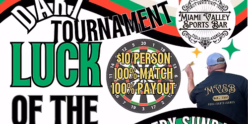 LOTD Dart Tournament at Miami Valley Sports Bar **EVERY SUNDAY**