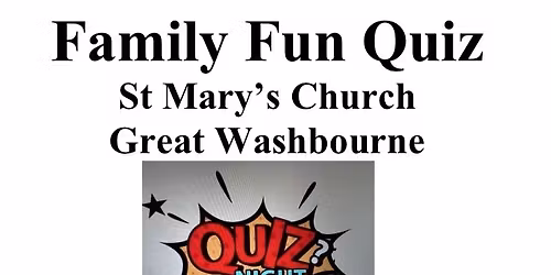 Great Washbourne family quiz