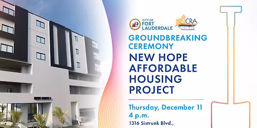 New Hope Affordable Housing Project Groundbreaking Ceremony