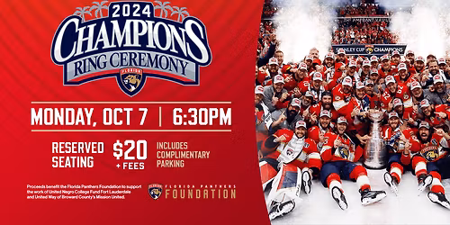 PARKING: Boston Bruins at Florida Panthers