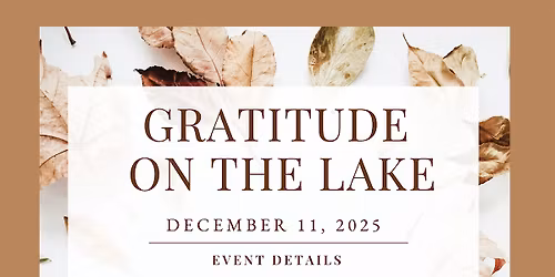 Gratitude On The Lake