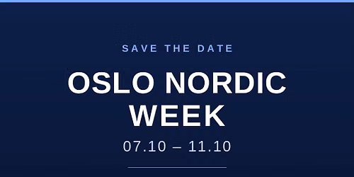OSLO NORDIC WEEK 2026