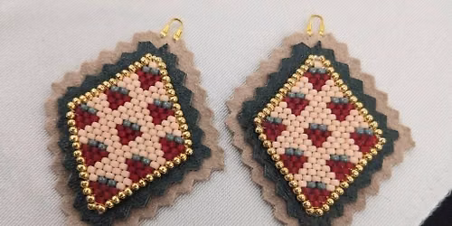 Brick Stitch Strawberry Earring Workshop