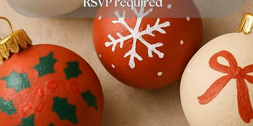 Free Holiday Ornament decorating - DIY