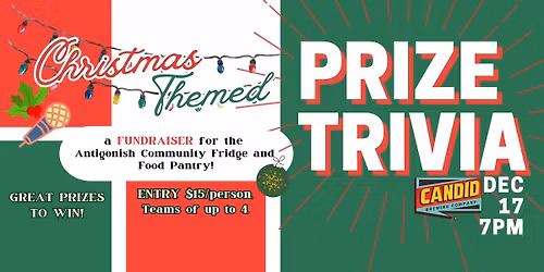 Christmas-themed Trivia Fundraiser for the Antigonish Food Pantry and Fridges