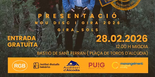 SUASI presenta en directe Gira-sols (vermut-concert) el seu nou treball discogr\u00e0fic