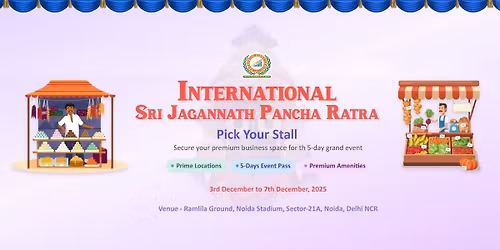 International Sri Jagannatha (ISJPR)Stall Booking