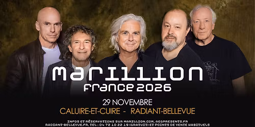 MARILLION \u00b7 26\/11\/26 - Radiant-Bellevue (Caluire-et-Cuire)