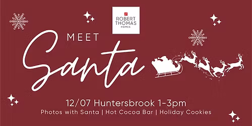 Meet Santa in Huntersbrook!
