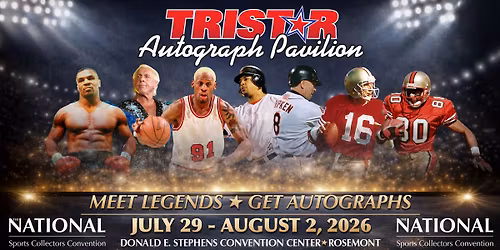 TRISTAR Autograph Pavilion at The National Sports Collectors Convention