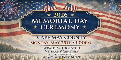 Cape May County Memorial Day Ceremony