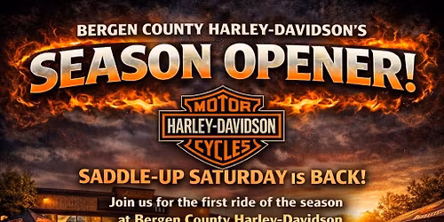 Season Opener !!!  April 11th First Saddle Up Saturday of the year!!