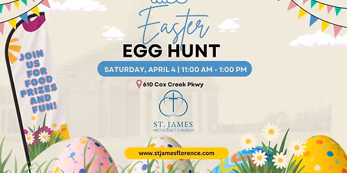 St.James Methodist Kids Easter Egg Hunt 