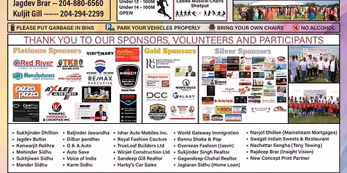 16th Annual Sher-E-Punjab SC E.K. Winnipeg Sports Tournament