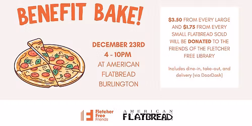 Benefit Bake for Friends of the Fletcher Free Library!