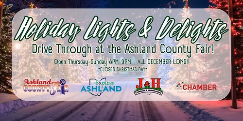 Holiday Lights and Delights Drive Through at the Ashland County Fair!