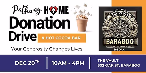 Holiday Donation Drive & Hot Cocoa Bar