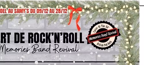 Concert de rock'n'roll avec Memories band revival 