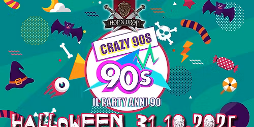 CRAZY 90s Halloween Night @Hop'N Drop \ud83c\udf83