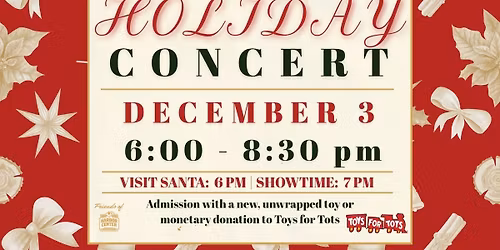 Marine Corps Reserves Band Holiday Concert and Toys for Tots Drive by Friends of the Harbor Center