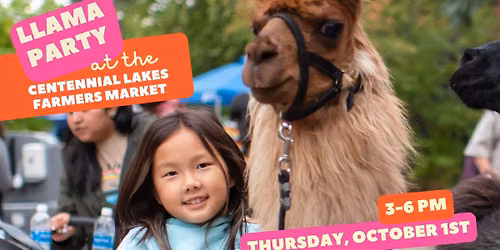 Llamas at the Market | Centennial Lakes Park