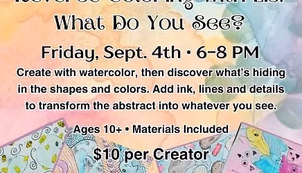 Reverse Coloring with Liz: What Do You See? $10