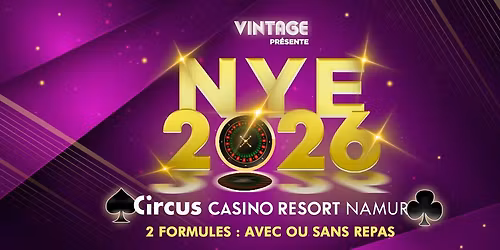 Nouvel an 2026 - Circus Casino Resort Namur
