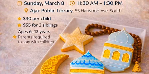 Cookie decorating for Ramadan for kids