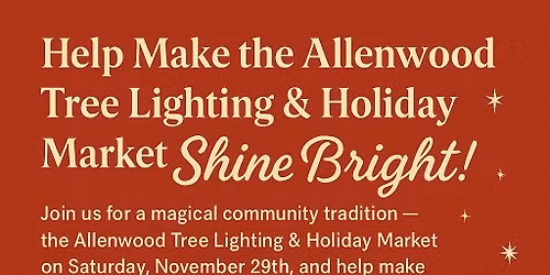Allenwood Tree Lighting & Holiday Market! 