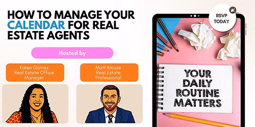 How to Manage your Calendar for Real Estate Agents