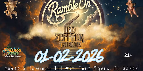 THE MIGHTY LED ZEPPELIN TRIBUTE - RAMBLE ON - FRI JAN 2 