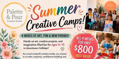 Summer Camp Week 2 June 22-26 10am-2pm