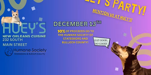 Percentage Day at Hueys on Main St!!