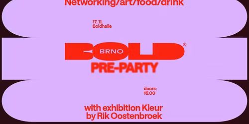 Brno Bold 2025 \u2014 PREPARTY