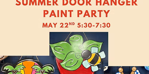 Summer Door Hanger Paint Party