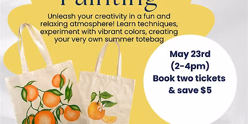 Tote bag painting Workshop