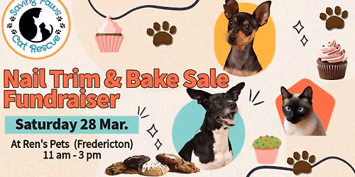 Ren's Pets Nail Trim and Bake Sale Fundraiser