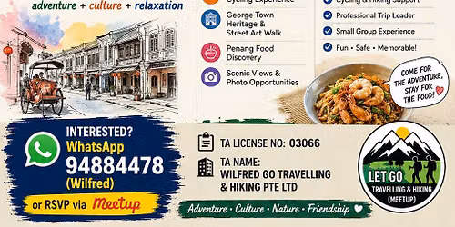 \u2708\ufe0f4D3N PENANG\u69df\u57ce + HIKING | CYCLING | SIGHTSEEING TOUR