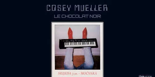 Darkwave synth rave gig: Cosey Mueller i Le Chocolat Noir u Mo\u010dvari