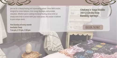 Private 1 hour Reiki Sessions