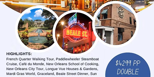 Music Cities - New Orleans, Memphis & Nashville