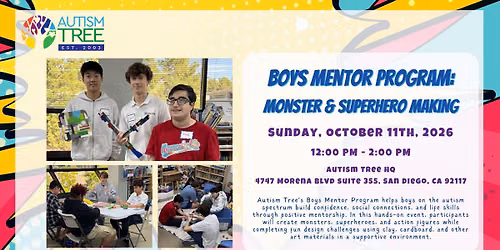 Boys Mentor Program: Monster & Superhero Making