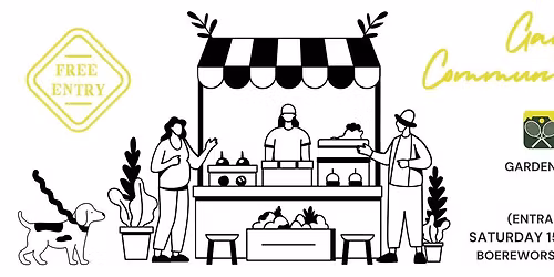 GARDENS COMMUNITY MARKET - Saturday 15 November, 9-3 at Gardens Lawn Tennis Club @ De Waal Park 