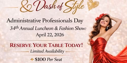 34th Annual Administrative Professional\u2019s Day Luncheon and Fashion Show 