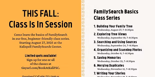 FamilySearch Basics Class Series\/Writing Your Stories