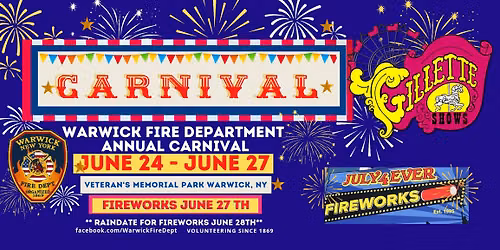 Warwick Fire Department Carnival 2026