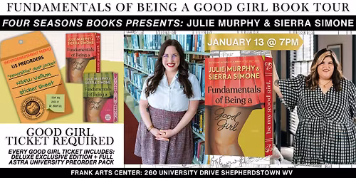 \u200bFundamentals of Being a Good Girl Tour with Julie Murphy & Sierra Simone @ Four Seasons Books