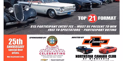 25th Annual Summer Classic Car Show with Cornerstone Chevrolet Automotive