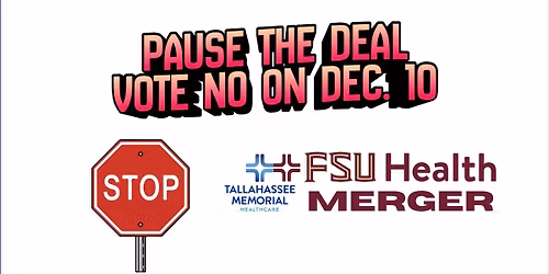 TLH City Commission Meeting - SHOW UP TO STOP THE TMH TRANSFER!