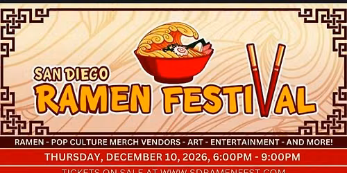 San Diego Ramen Festival 2026 - No Host